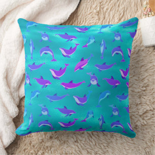 Dolphins Throw Pillow