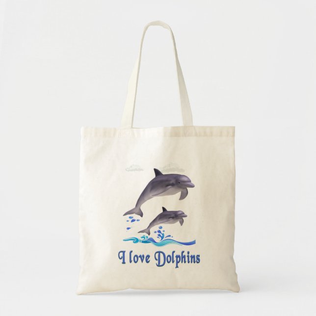 Dolphins Tote Bag (Front)