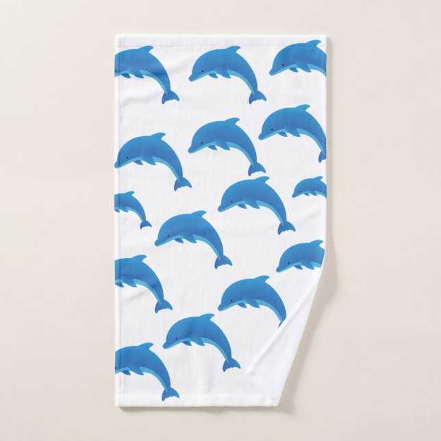 Dolphins towel  by diamonds2858 (Hand Towel)