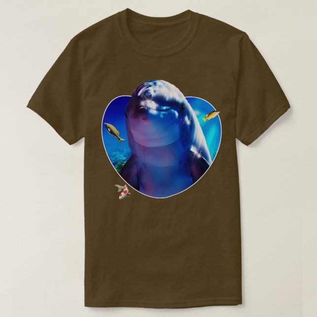 Dolphins Underwater 1 T-Shirt (Design Front)