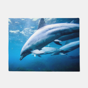 Dolphins Underwater Doormat
