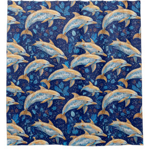 Dolphins vibrant pattern