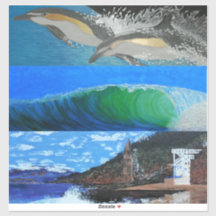 Dolphins, waves ,Victoria Beach so Laguna tower