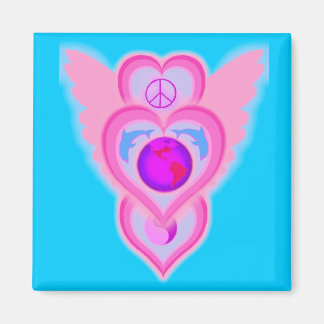 dolphinwingsoflovetoday magnet