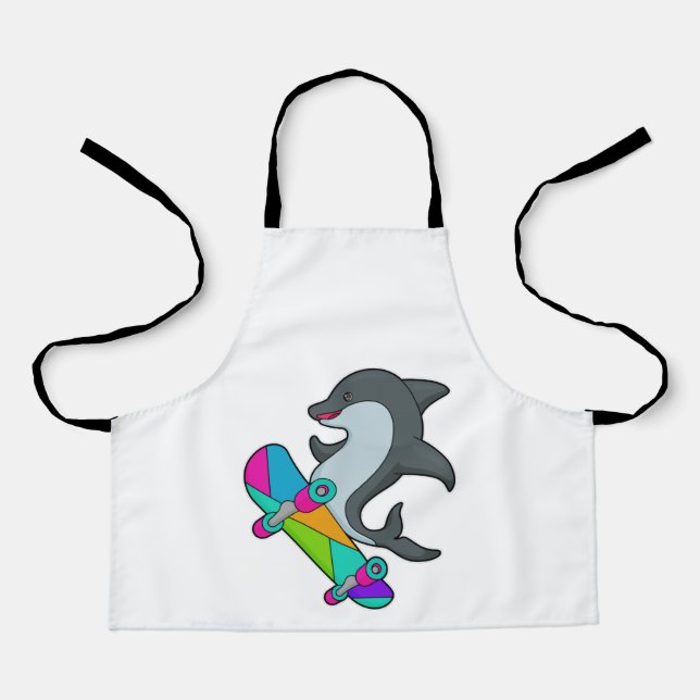 Dolpin as Skater with Skateboard Apron (Front)