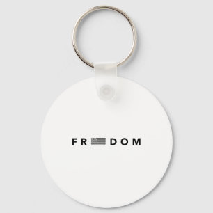 Dom American Flag Christ Is King Design Keychain