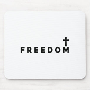 Dom Christian Cross Patriotic Mouse Pad
