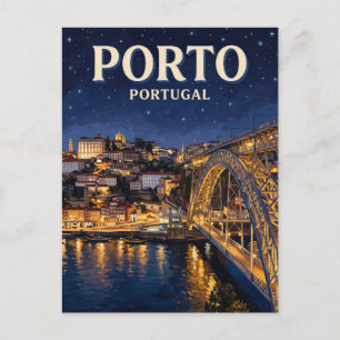 Dom Luís I Bridge Porto Portugal Postcard