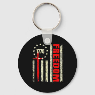 Dom Shirt Christian Faith Litical America Flag Cro Keychain