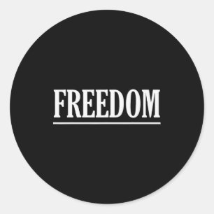 Dom Text Minimalist Design  Classic Round Sticker