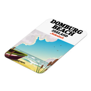 Domburg Beach Zeeland Domburg Beach  Magnet