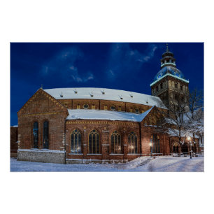 Dome cathedral on Dome square in Riga, Latvia Poster