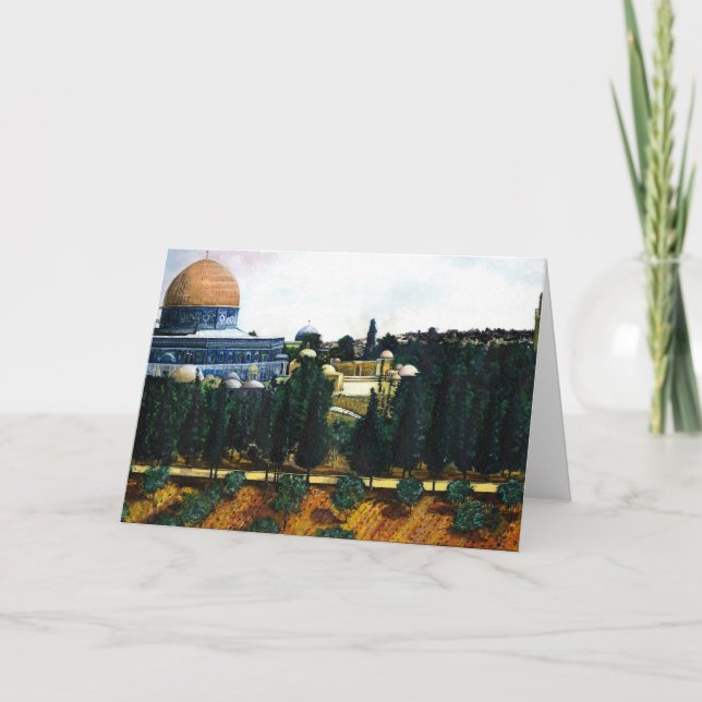 Dôme De La Carte De Voeux Rock Jerusalem (Devant)