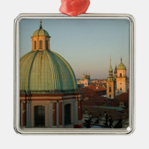 Dome of Church of Saint Francis, Prague, Czech Metal Ornament