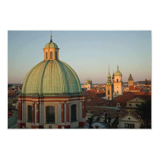Dome of Church of Saint Francis, Prague, Czech Photo Print (Front)