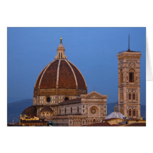 Dome of Santa Maria del Fiore Cathedral in warm