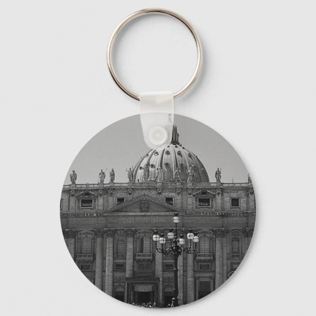 Dome of St Peters Basilica Rome Keychain (Front)