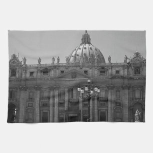 Dome of St Peters Basilica Rome Kitchen Towel