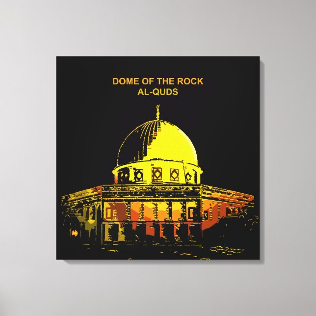 Dome of the Rock, Al-Quds Canvas Print (Front)
