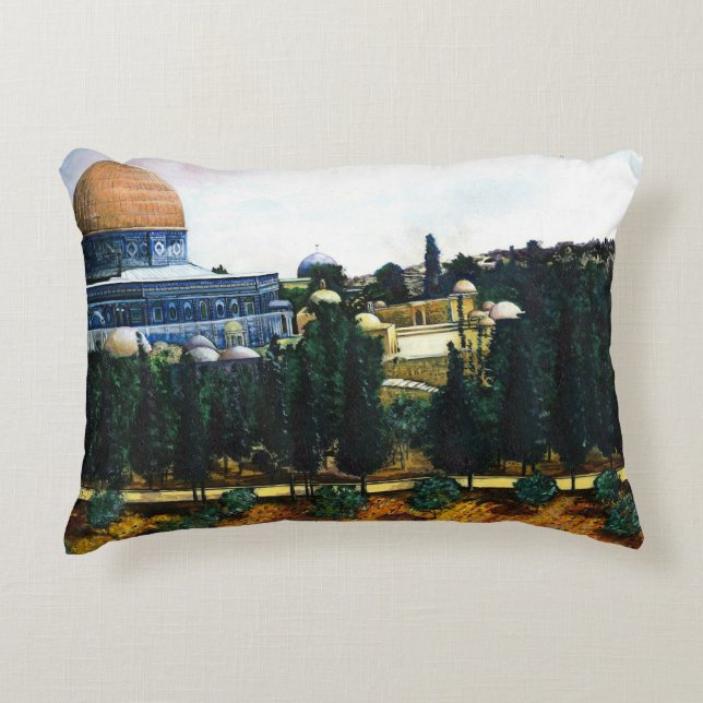 Dome of the Rock, Jerusalem Accent Pillow (Front)