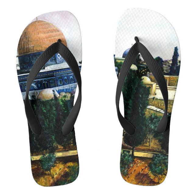 Dome of the Rock, Jerusalem Flip Flops (Footbed)