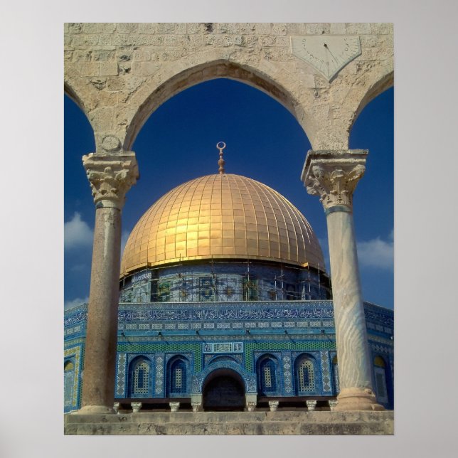 "Dome of the rock, Jerusalem" large poster (Front)