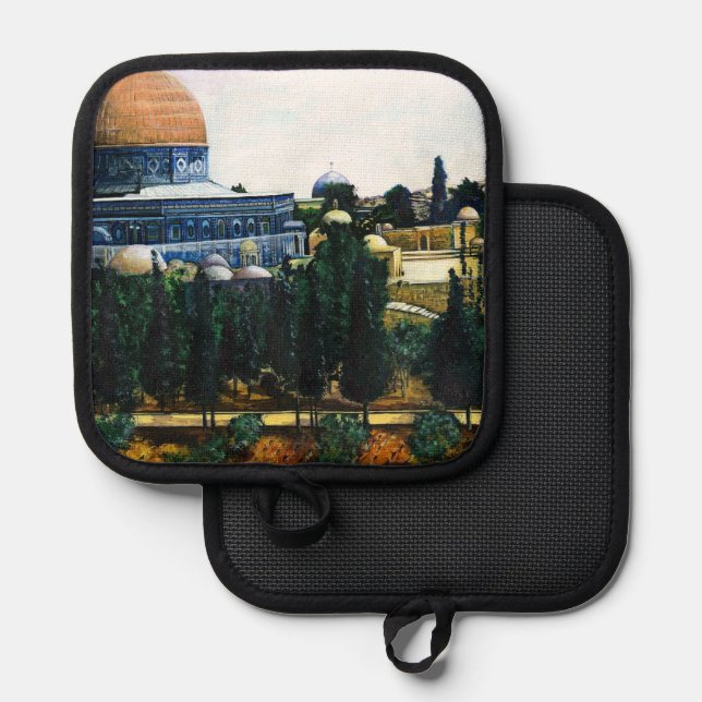 Dome of the Rock, Jerusalem Pot Holder (Front/Back)