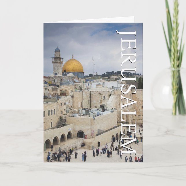 Dome of the Rock | Western Wall Plaza | Birthday Card (Front)