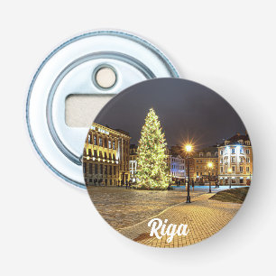Dome Square with Christmas tree in Riga Bottle Opener