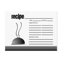 Domed Serving Platter Recipe Card