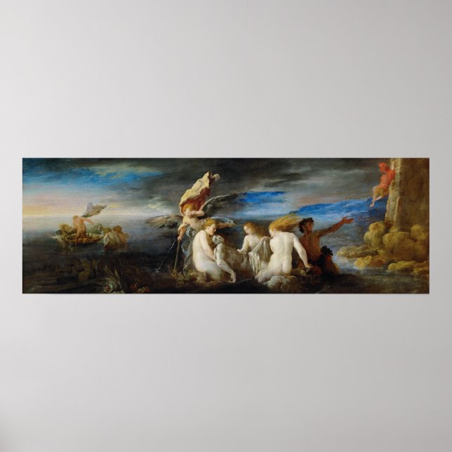 Domenico Fetti Hero Mourning the Dead Leander Poster (Front)