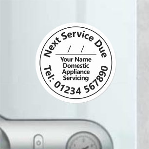 Domestic Appliance Service Stickers