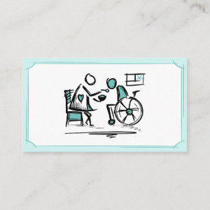 Domestic care. Home care. Domiciliary care service Business Card