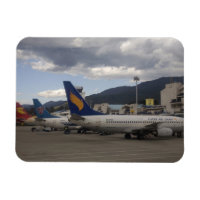 Domestic Chinese jet airliners lined up at