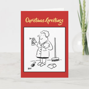 Domestic Cleaner Christmas Card