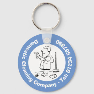 Domestic Cleaners & Cleaning. Keychain