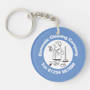 Domestic Cleaners & Cleaning. Keychain
