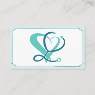 Domestic / Curbside Care. Mobile Nursing Service Business Card