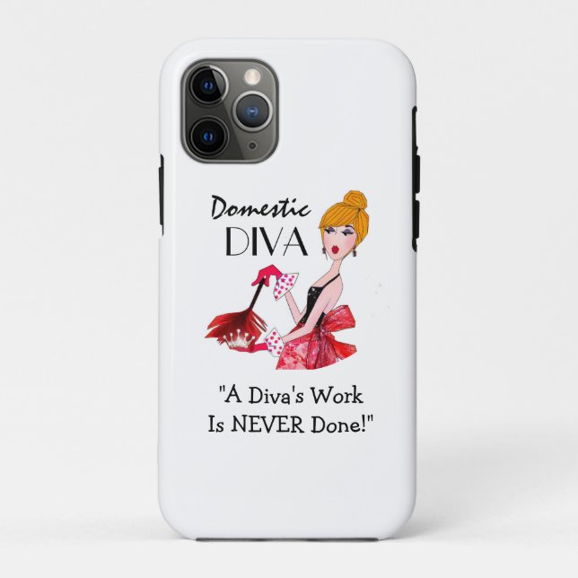 "Domestic Diva"  Case-Mate iPhone Case (Back)