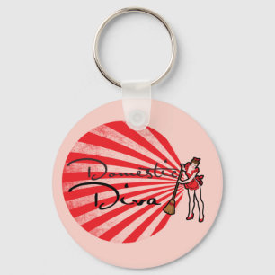 Domestic Diva Design Keychain