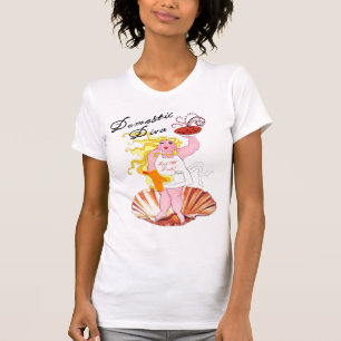 "Domestic Diva" - Kiss the Cook! T-Shirt