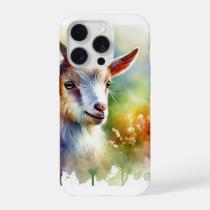 Domestic goat 111024AREF123 - Watercolor iPhone 15 Pro Case