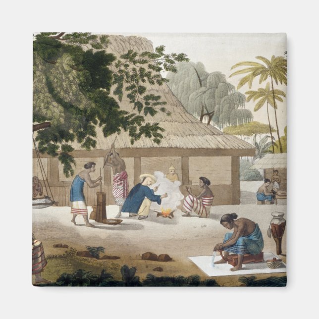 Domestic life in Kupang, Timor, plate 10 from 'Le Magnet
