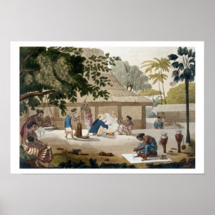 Domestic life in Kupang, Timor, plate 10 from 'Le Poster