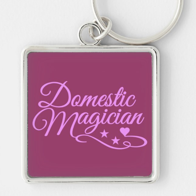 Domestic Magician custom key chain (Front)