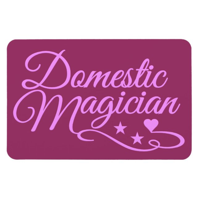 Domestic Magician custom magnet (Horizontal)