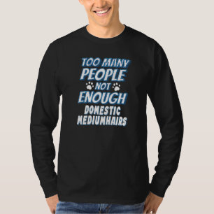 Domestic Mediumhair Cat Saying Introvert T-Shirt