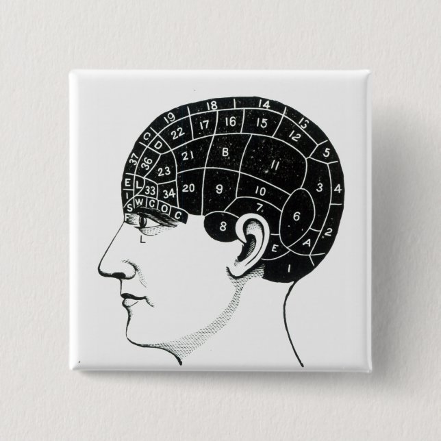 Domestic Propensities 2 Inch Square Button (Front)