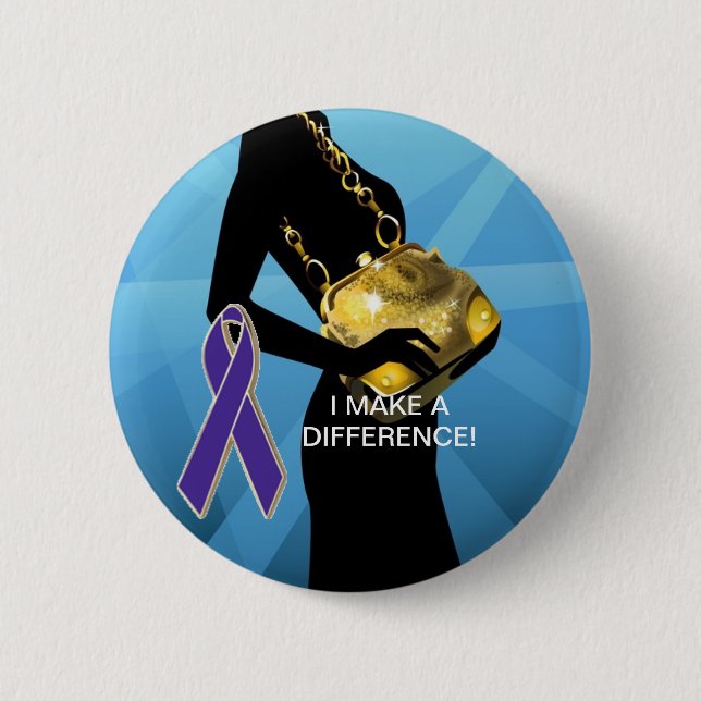 DOMESTIC VIOLENCE AWARENESS 2 INCH ROUND BUTTON (Front)