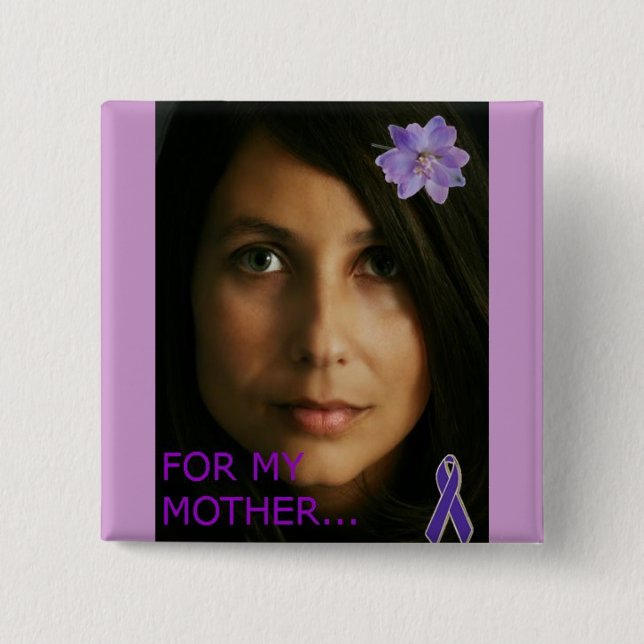 DOMESTIC VIOLENCE AWARENESS 2 INCH SQUARE BUTTON (Front)